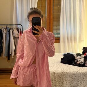PRINCESS POLLY Pink Striped Women’s Set